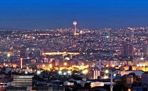 A panoramic view of Ankara in