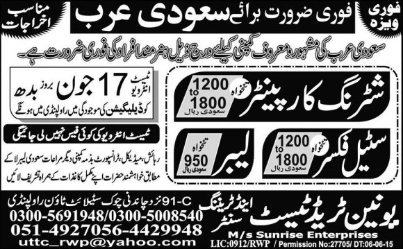 Turkey Jobs 16 June 2015