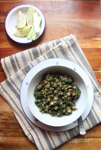 Green Lentil and Spinach Stew by Olga Irez