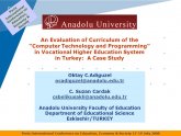 Vocational and Technical education in Turkey
