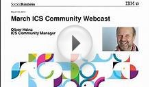 March ICS Community Webcast: IBM Notes Traveler: 2013 and